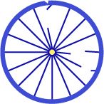 Broken bike wheel