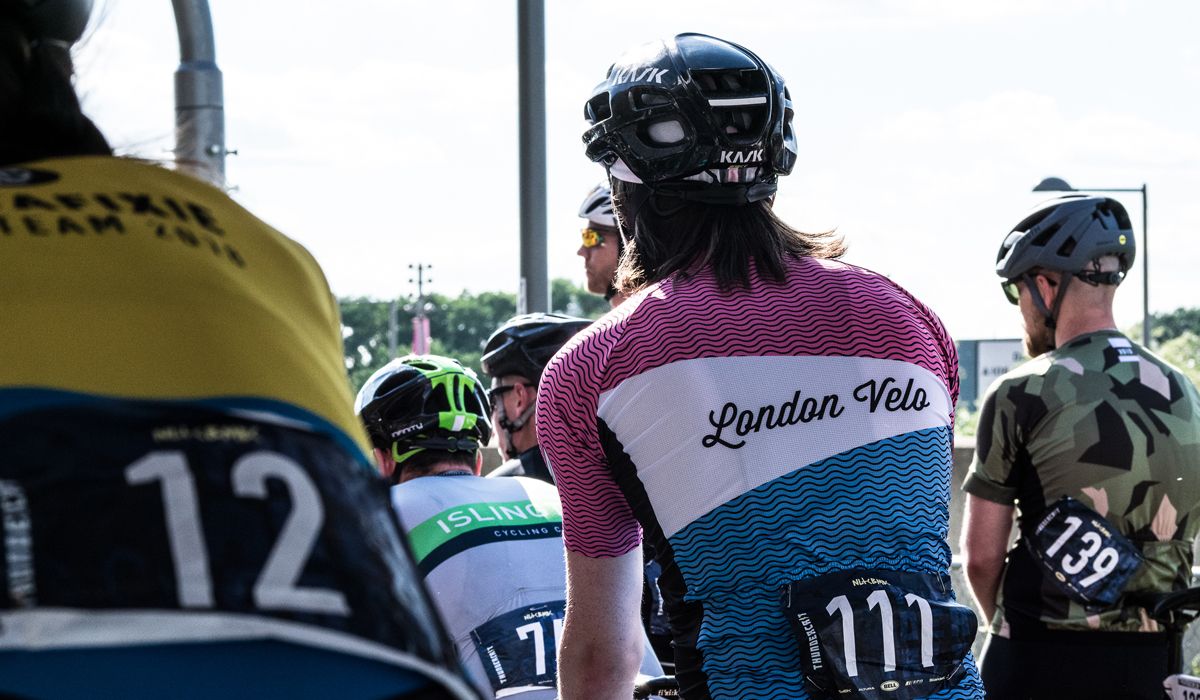 Road cyclists ready to race in London