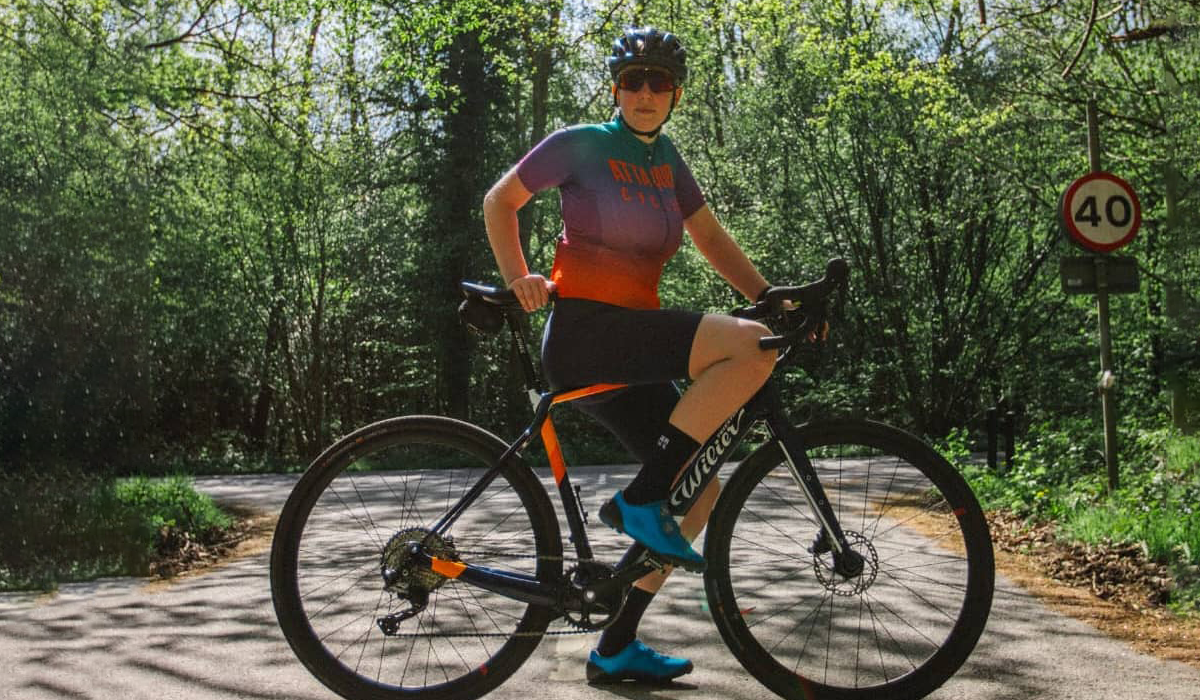 Woman on Wilier road bike