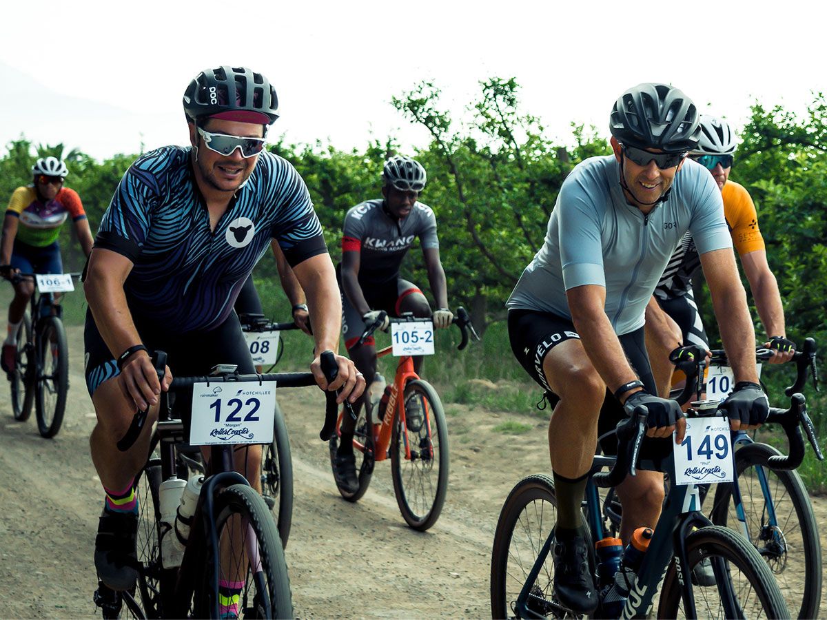 Group of cyclists