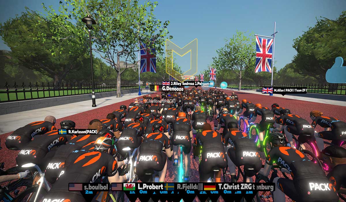 Zwift group ride