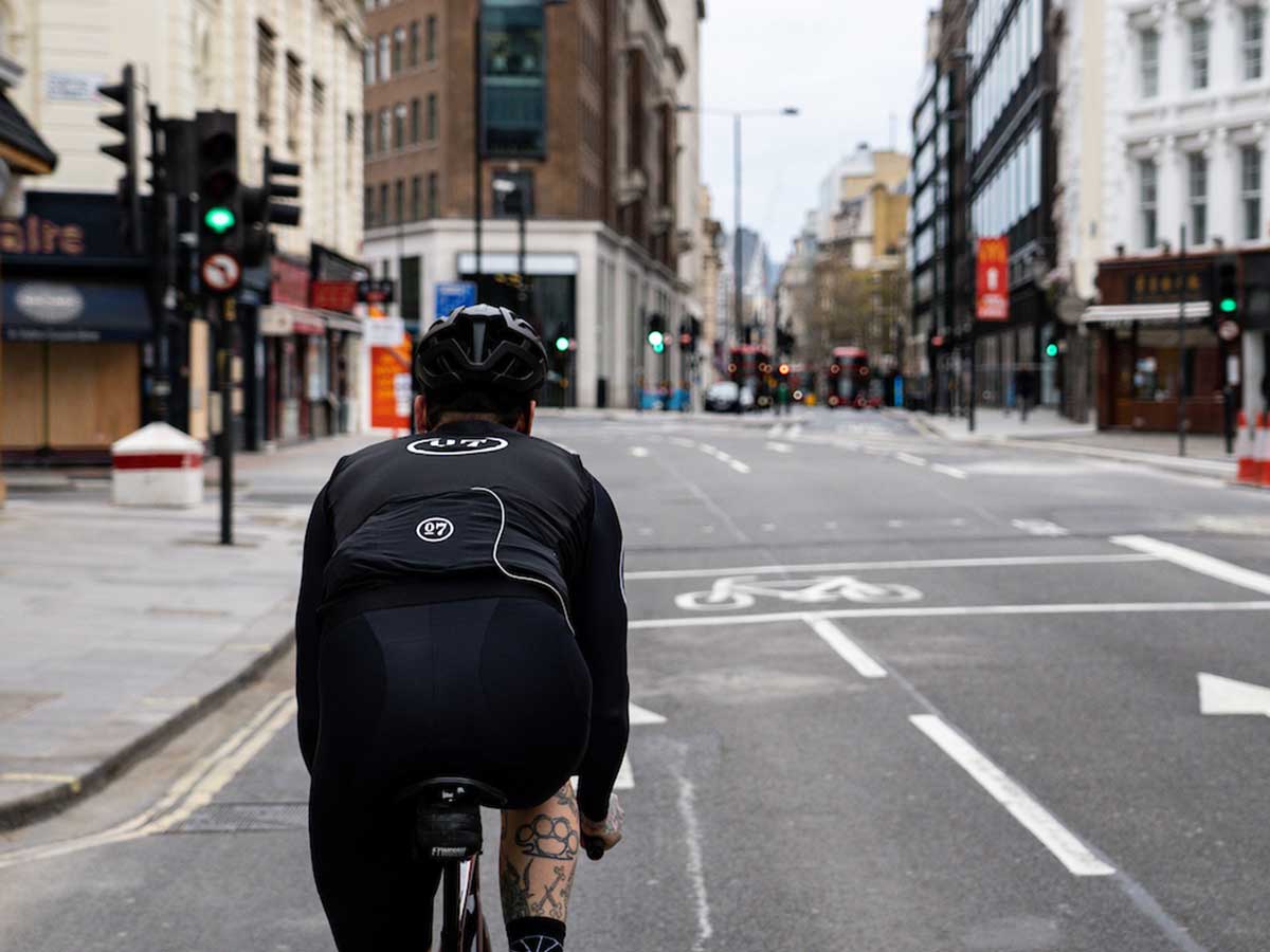 Cyclist in London