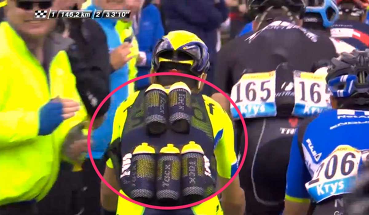 tour de france water bottle rules