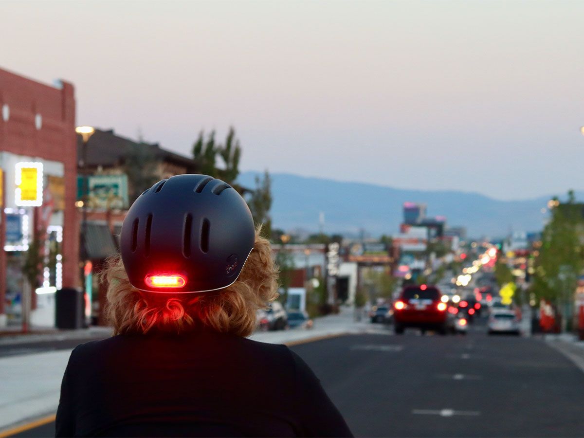 Cycle helmet with light