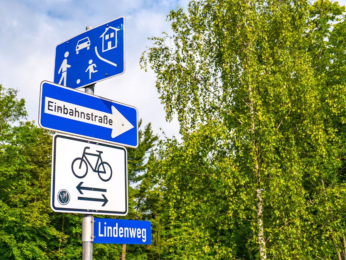 Signs on a street