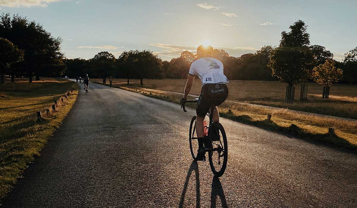 Cycling in summer