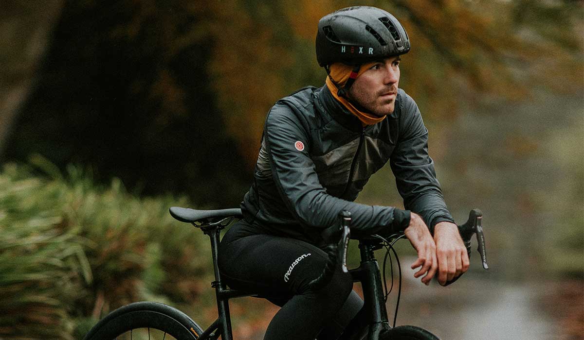 Waterproof jacket cycling in the rain